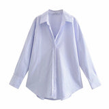 Women T-Shirt Spring Loose Casual Shirt Long Sleeve