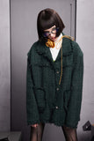 Unisex Jacket Autumn Deerskin Velvet Ribbon Coat