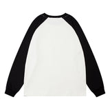 Men Hoodie Cartoon Graffiti Bear Long Sleeve Crew Neck Sweater