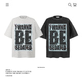 American vintage street T-shirt pure cotton men's and women's summer loose