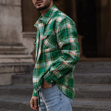 Men Shirt Fall Men's Clothing Cardigan Loose Shirt Casual