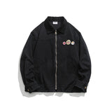 Unisex Jacket Autumn Stitching Washed Jacket Coat Women's Clothing