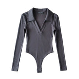 Women T-Shirt V-neck Long-Sleeved T-shirt Bottoming Top