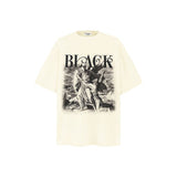 American vintage street T-shirt retro men loose