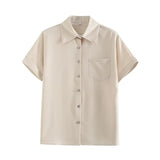 Women T-Shirt Summer Vintage Shirt Casual Short Sleeve Shirt