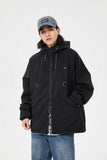 Unisex Jacket Autumn Hooded Colorful Ropes Jacket Women's Clothing