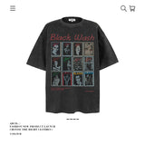 American vintage street T-shirt pure cotton men and women loose