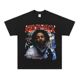 Kendrick Lamar T Shirts Hip Hop Rap Loose Short Sleeves