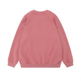 Men Hoodie Letter Print Sweatshirt Boys round Neck Pullover Long Sleeve Loose Top