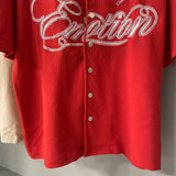 Mixed Emotion T-Shirt Embroidered polo shirt lapel casual loose short sleeve
