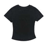 Women T-shirt Printed Short-Sleeved T-shirt for Girls Summer O-neck Short