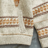 Men Sweater Men's Casual Printed Woolen Top