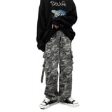 Men Sweatpants Vintage Camouflage Workwear Pants Men's Spring and Autumn
