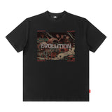 Men T Shirt Printed Short Sleeve T-shirt Men's and Women's Printed Loose