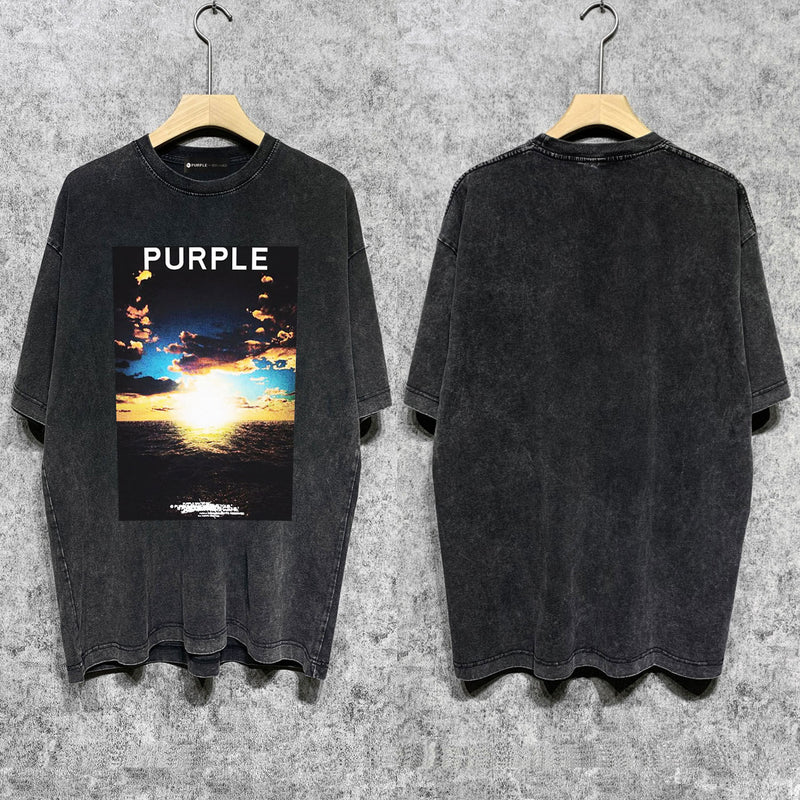 Purple Brand T Shirt Short Sleeve T-shirt Blouse