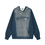 Men Hoodie Printed Hoodie Male Letter Embroidery Loose Hoodie Autumn and Winter