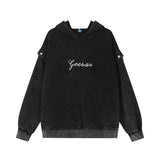 Men Hoodie Hooded Sweater Men's Sleeve Hoodie Top Loose