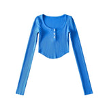Women T-Shirt Long Sleeve T-shirt Summer Women's Fashion Casual round Neck