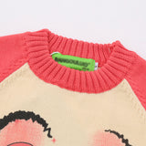 Women Sweater Short Sweater Women's Autumn Crew Neck Long Sleeve