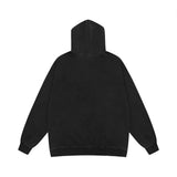 Men Hoodie XINGX Letter Print Sweatshirt Men's Hip Hop Rock Wash Pullover Hoodie