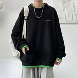 Men Hoodie Sweater Men's round Neck Hiphop Idle Style