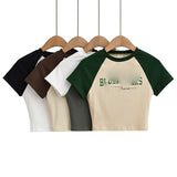 Women T-Shirt Short Sleeve Women's Raglan Sleeve T-shirt Top
