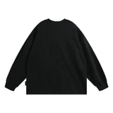 Men Hoodie Printed Crew Neck Sweatshirt Men's Loose Sports Autumn Top