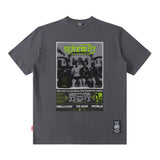 Men T Shirt Hip Hop Print Short Sleeve T-shirt Men and Women All-Matching Cotton
