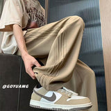 Men Sweatpants Men's Summer Draping Suit Pants Loose Straight Mop Casual Pants