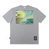 Men T Shirt Sunflower Oil Painting Printed Short-Sleeved T-shirt for Men and Women Couple