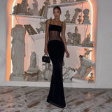 Women Desses Splicing Sling Dress