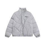 Men Cotton Mixed Jacket Coat Irregular Men Winter Embroidery Loose Cotton Jacket Coat