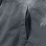 Men Hoodie Hoodie Coat Men's Autumn and Winter Loose Zipper