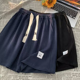 Men Sweatpants Waffle Shorts Men's Summer Sports Loose Casual