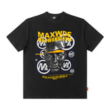 Men T Shirt Portrait Printing Short-Sleeved T-shirt Men's Loose Casual