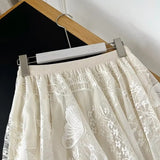 Women Skirt Mid-Length Mesh Dress