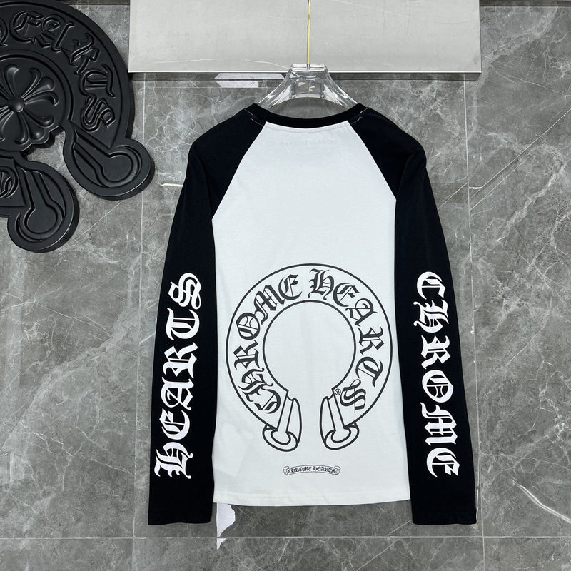 Chh Chrome Heart Long Sleeve Shirt Unisex Fashion Loose Long Sleeve Shirt