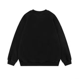 Men Hoodie Letter Print Sweatshirt Boys round Neck Pullover Long Sleeve Loose Top