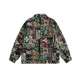 Unisex Jacket Autumn Vintage Jacquard Coat Women's Clothing