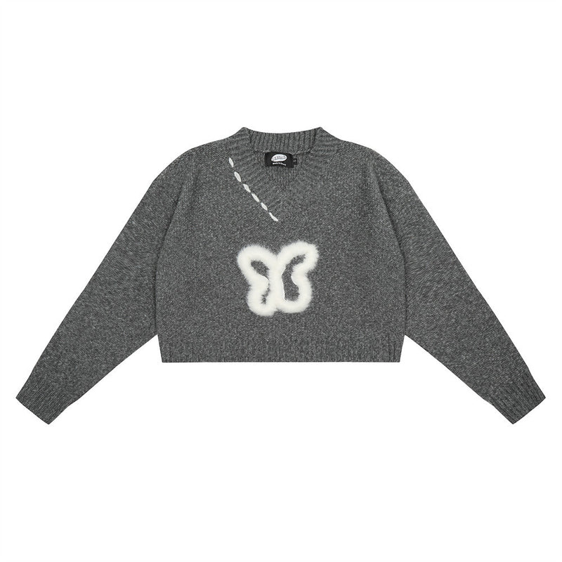 Women Sweater Short Sweater Casual Women's Autumn Long Sleeve