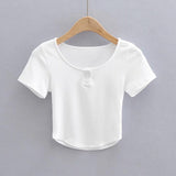 Women T-Shirt Short Sleeve Women's Spring and Summer Arc Sports T-shirt