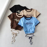 Women T-Shirt Short-Sleeved T-shirt Women's Summer Slim Top