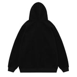Men Hoodie Flocking Embroidered Hoodie Men's Loose Hoodie