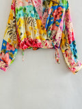 Women's T-Shirt Spring Printed Silk Satin Textured Shirt