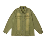 Men Denim Jacket Men Loose All-Matching Jacket