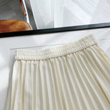 Women Skirt Spring Korean Pleated Skirt High Waist Skirt