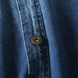 Women T-Shirt Casual Denim Shirt Jacket Autumn Washed Jacket Loose