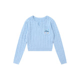 Women Sweater Short Knitwear for Girls Autumn Leisure Pullover Sweater