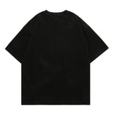 Men's T Shirt Printed round Neck Short Sleeve T-shirt Men's and Women's Retro Loose