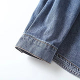 Women T-shirt Denim Shirt Women's Spring and Autumn Loose Casual Top Coat